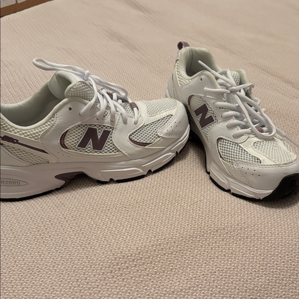 NEW New Balance White and purple Athletic Shoes